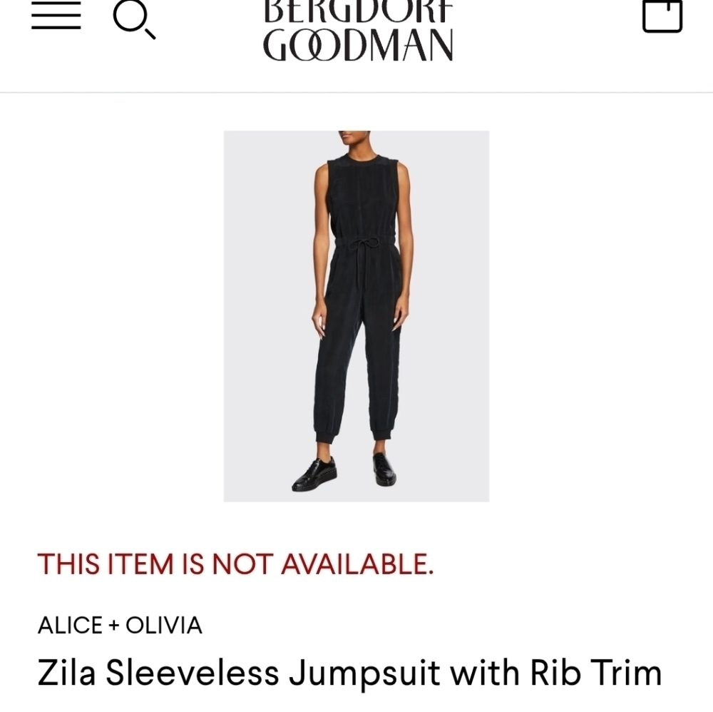 Zila Sleeveless Jumpsuit in Black Alice + Olivia - Picture 16 of 16
